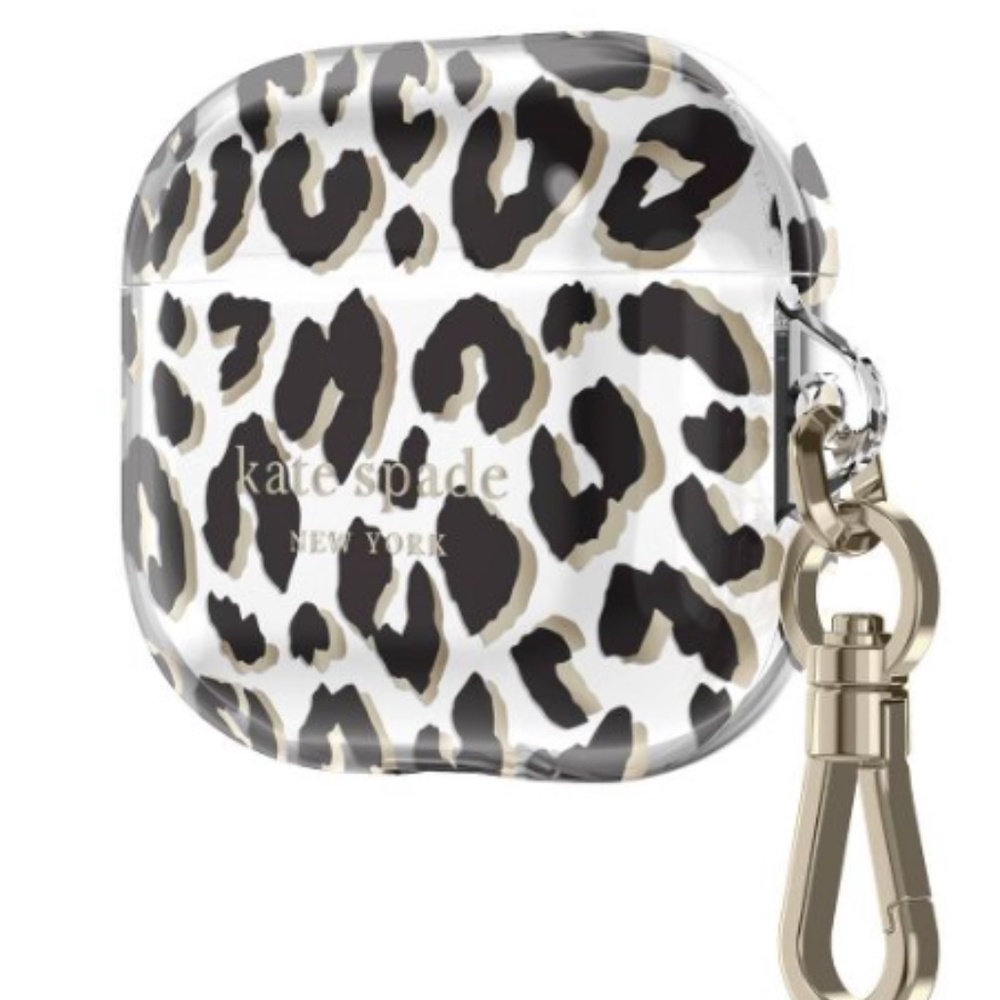 Kate Spade New York AirPods Gen 3 Case - City Leopard Black/Gold